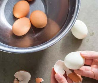 Easy-peel hard-cooked eggs