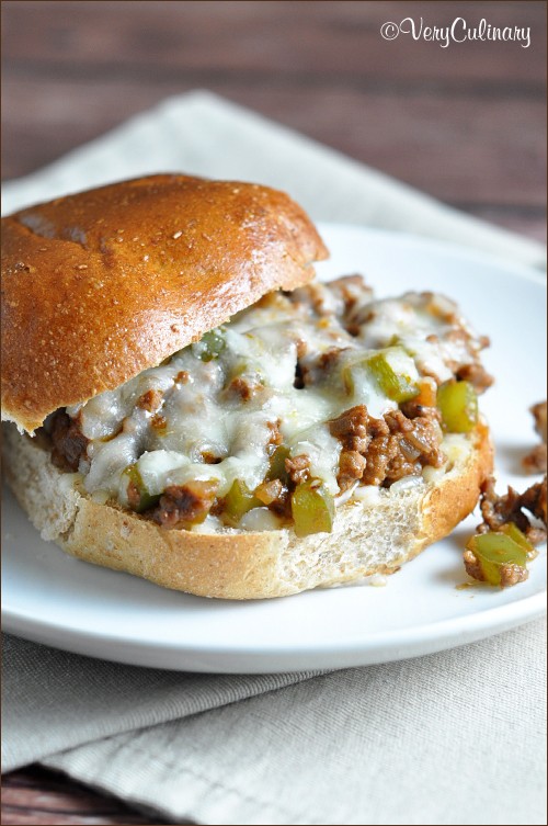 Easy Philly cheese steak sloppy Joes