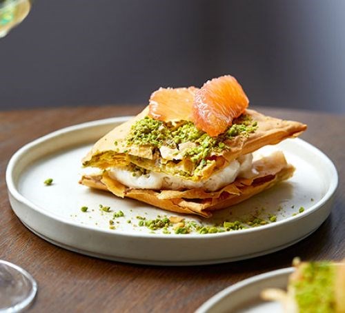 Easy pistachio katmer