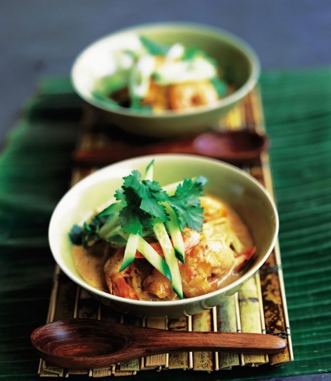 Easy prawn laksa