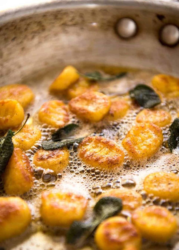 Easy pumpkin gnocchi with sage butter sauce