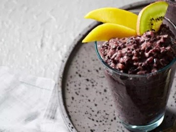 Easy purple sticky rice pudding [Katie Simmons]