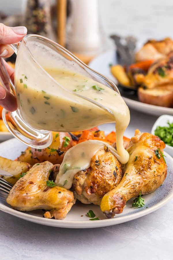 Easy roast chicken dinner