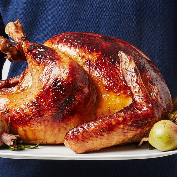 Easy roast turkey with no-roux gravy