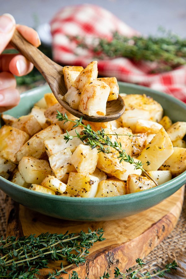 Easy roasted celeriac