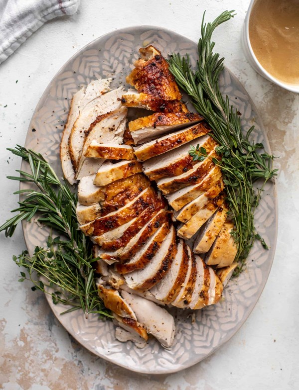 Easy roasted turkey breast with perfect-every-time gravy