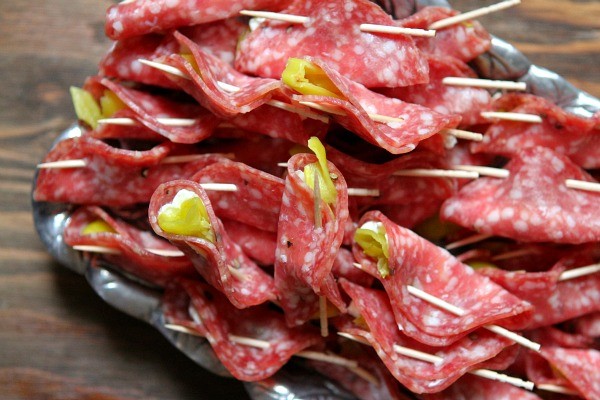 Easy salami appetizer