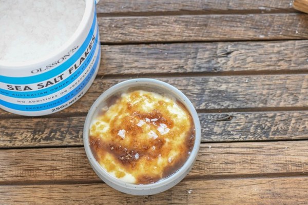 Easy salted caramel yogurt