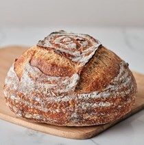 Easy same-day sourdough loaf