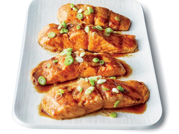 Easy sesame-hoisin salmon