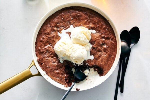 Easy skillet brownies 