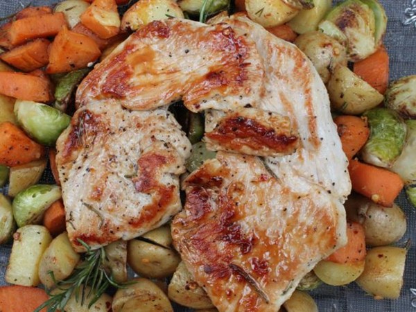 Easy skillet turkey dinner