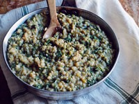 Easy slow cooker creamed kale