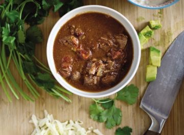 Easy slow cooker steak chili