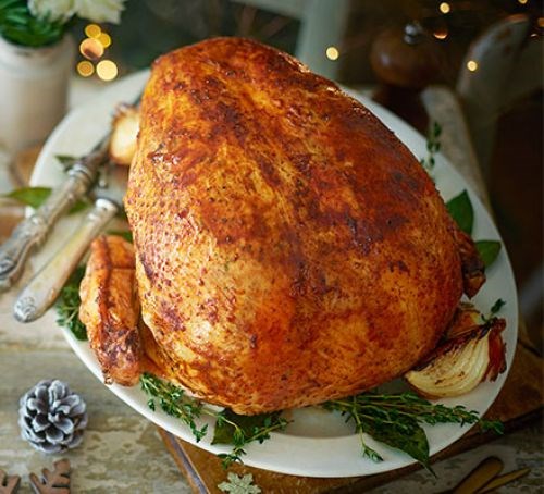 Easy smoked turkey crown