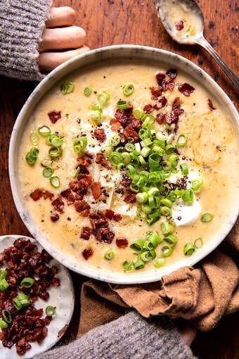 Easy spicy baked potato soup