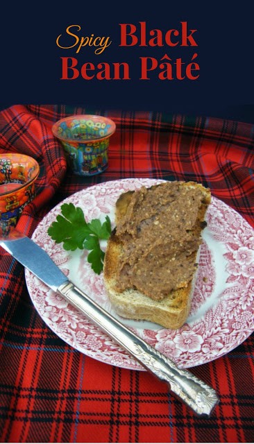 Easy spicy black bean pâté 