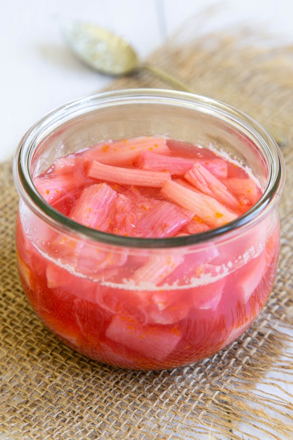Easy stewed rhubarb
