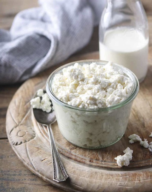 Easy stovetop cottage cheese