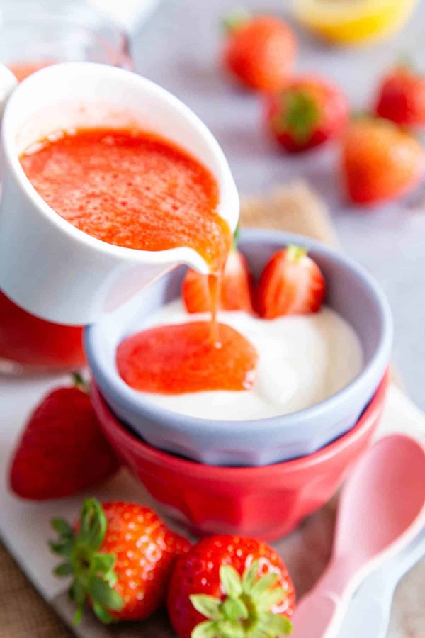 Easy strawberry puree