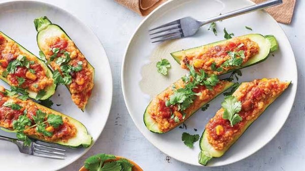 Easy stuffed zucchini boats