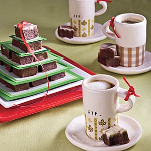 Easy swirled fudge