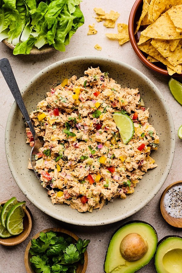 Easy taco chicken salad