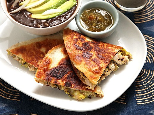 Easy turkey and Brussels sprout quesadillas