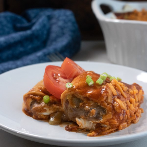 Easy vegan enchiladas