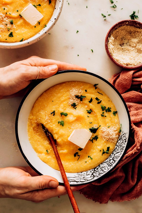 Easy vegan polenta