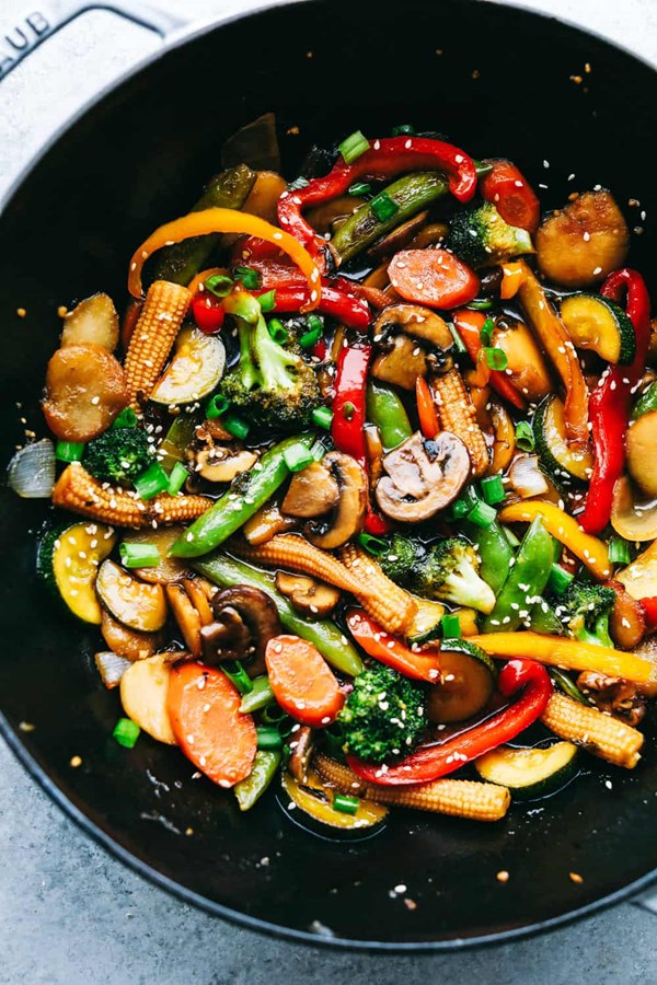 Easy vegetable stir-fry