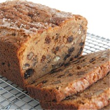 Easy whole wheat apple-raisin bread