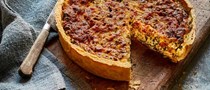'Eat your greens' quiche Lorraine