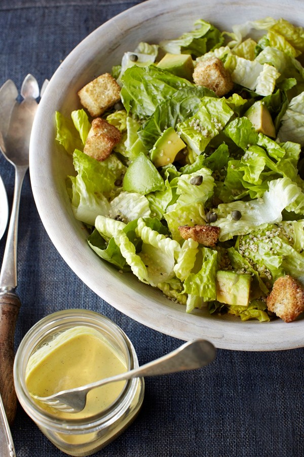 Eccentric Caesar salad