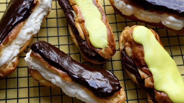 Éclairs from the Dix Blue Secret Tea Room