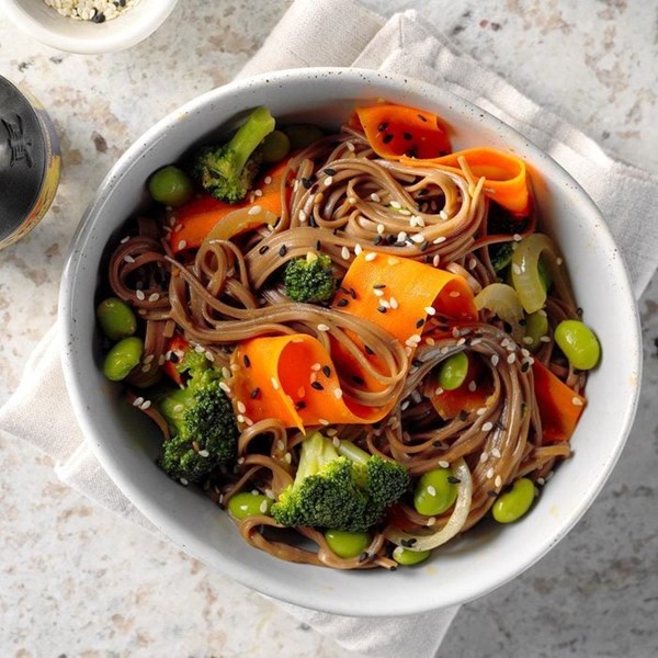 Edamame & soba bowl
