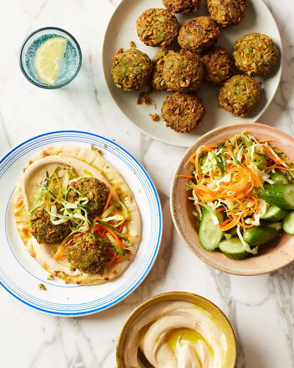 Edamame falafel