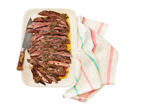 Eddie Jackson’s grilled flank steak