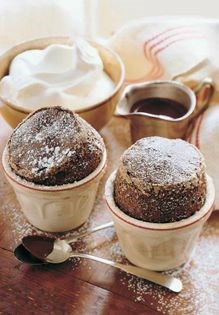 Edna Lewis's chocolate soufflé
