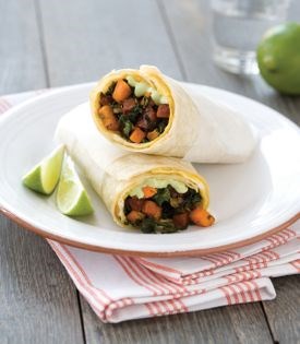 Egg & chorizo burritos