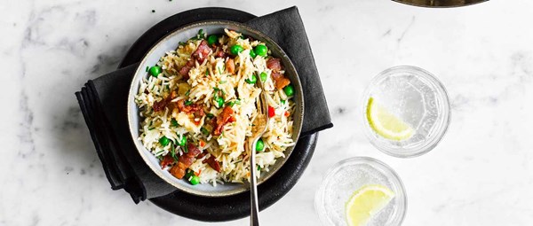 Egg and bacon fried rice