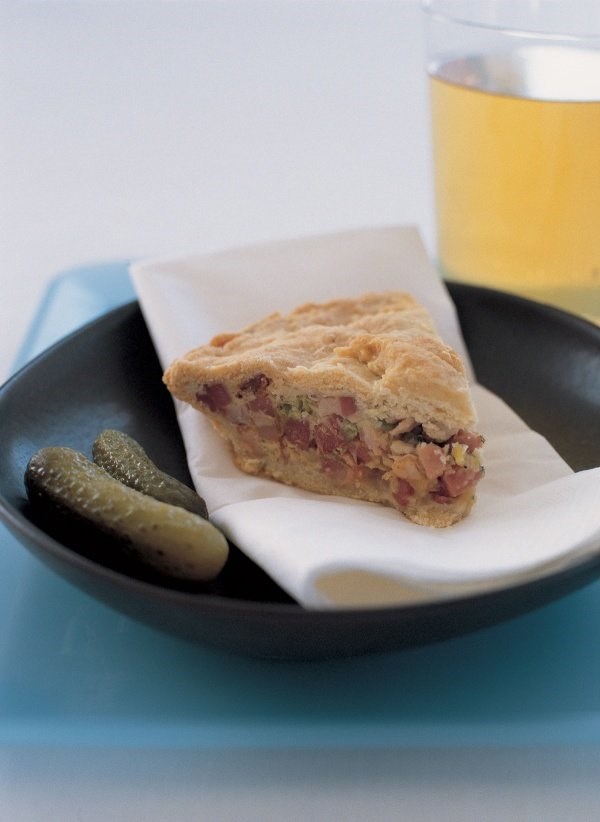 Egg and bacon pie