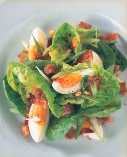 Egg and bacon salad