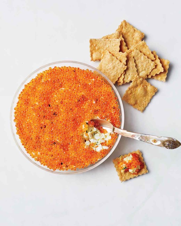Egg-and-caviar dip