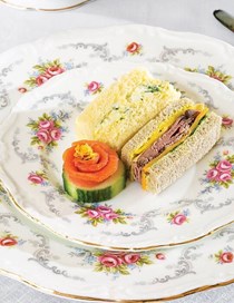 Egg and cress tea sandwiches