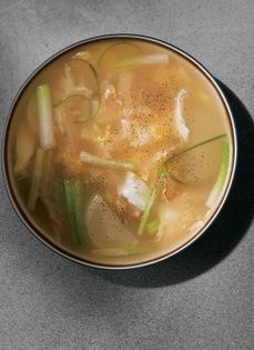 Egg and dried fish soup (Bugeo guk)