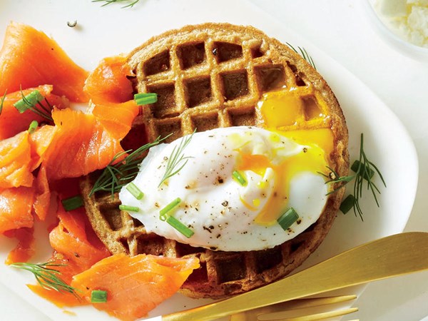Egg and Nova whole grain waffle