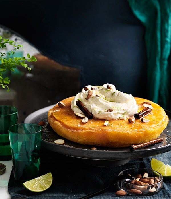 Egg and Pisco syrup cake