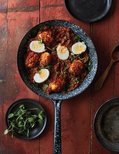 Egg and watercress curry