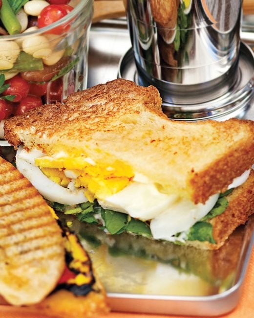 Egg and watercress sandwiches